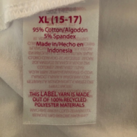 NO BOUNDARIES Womens Shelf Bra Camisole Top Size XL 15-17 Juniors White New - Picture 6 of 8